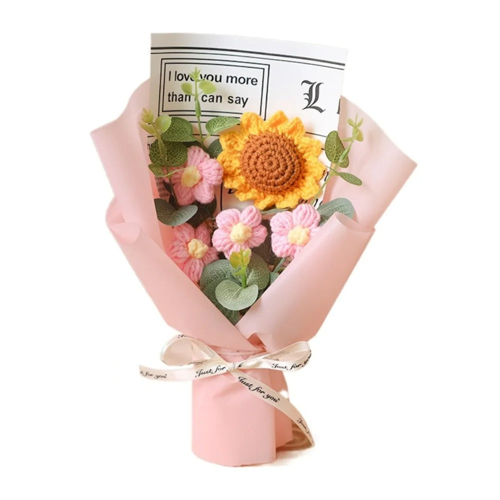 🌸 Handcrafted Crochet Flower Bouquet