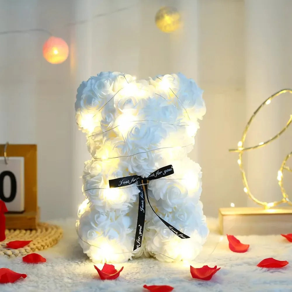 🐻 🌹 LED Rose Bear